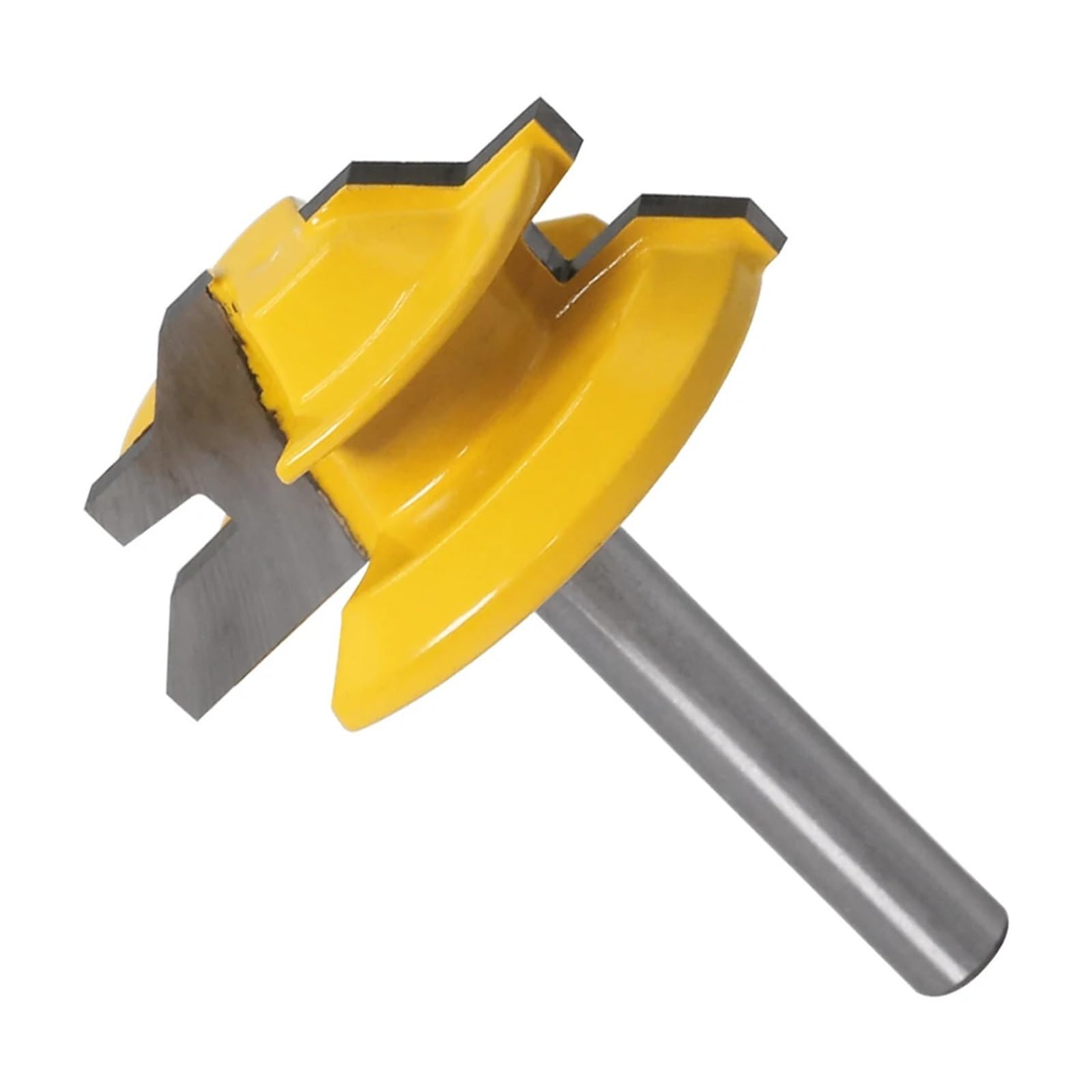 Epaknhgd 6X38.1mm 1Pc 45 Degree Lock Miter Router Bit 6Mmshank Woodworking Milling Cutter Tool Drilling For Wood Carbide Alloy(6X38.1mm)
