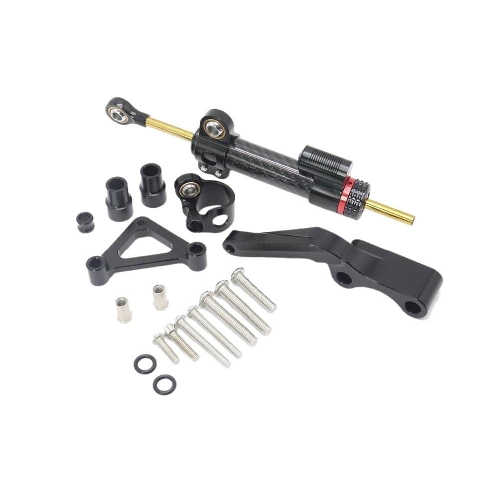 X Psblty Black Bracket Stabilizer Level Damping Dampers Mount Bracket Support Kit For 696 796 795 Motorcycle Steering Damper Stabilizer Motorbike Accessories(Black Bracket)