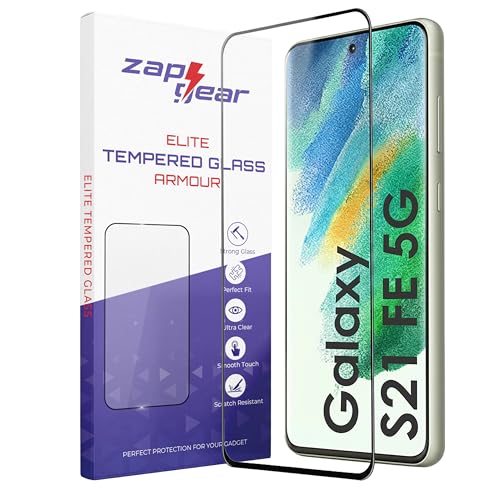 Image of Premium Tempered Glass for Samsung Galaxy S21 FE 5G | Edge-to-Edge Protection | 9H Hardness | Bubble-Free & Case Friendly HD Clear Screen Protector