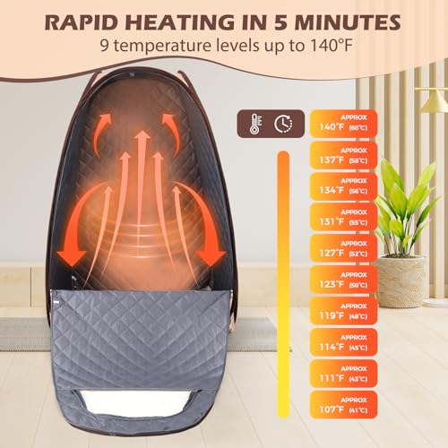 Personal Steam Sauna with Chair
