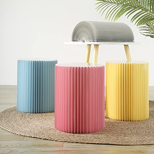 Tabouret en papier kraft pliable et léger pour salon moderne - 4