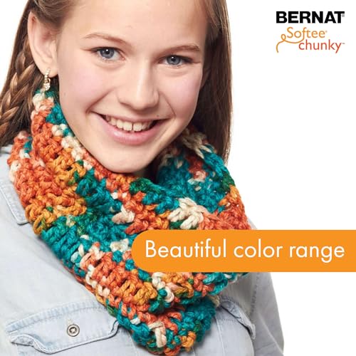 Image of Bernat Softee Chunky Shadow Yarn - 3 Pack of 80g /2.8oz - Acrylic - 6 Super Bulky - 77 Yards - Knitting /Crochet