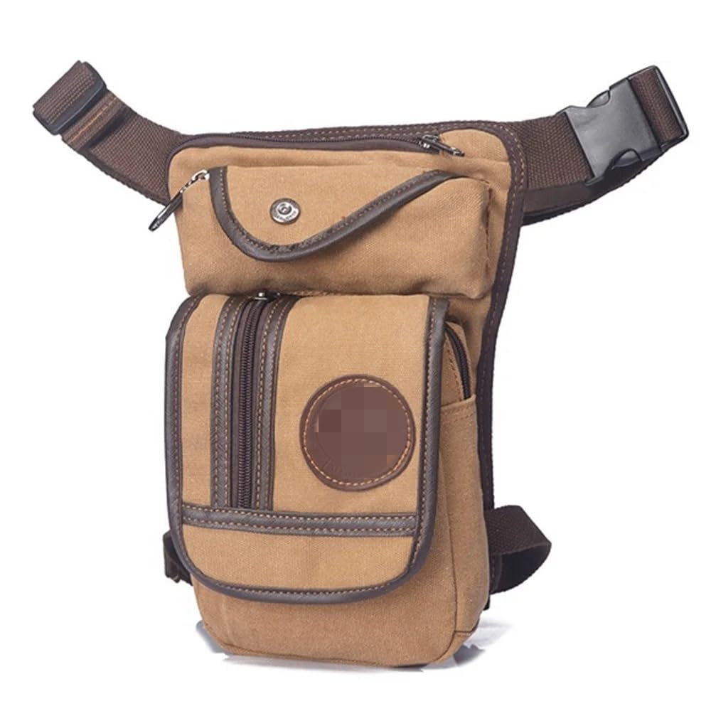 Torba na nogę, torba na talię z opuszczoną nogawką płótno/nylonowa męska torba na talię torby na nogi motocykl crossbody, listonoszka, pasek na ramię, męska torebka biodrowa saszetka na uda, nerka,