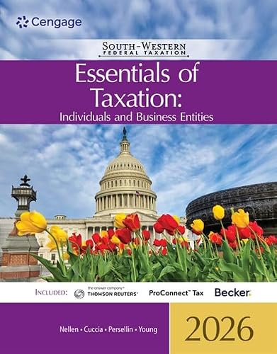 South-Western Federal Taxation 2026: Essentials of Taxation: Individuals and Business Entities