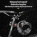 Ldbuejiaja Bike Cable Lock 5Digit Combination Coiling Cable Lock Bike Password Lock Resettable Combination Bicycles Lock