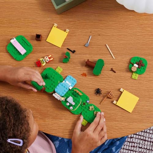 Image of LEGO Clara Animal Crossing Outdoor Activities Creative Building Toy for Kids, Tent, Rabbit Figurine Video Game Toy Birthday Gift Idea for Boys and Girls Age 6+ 77047