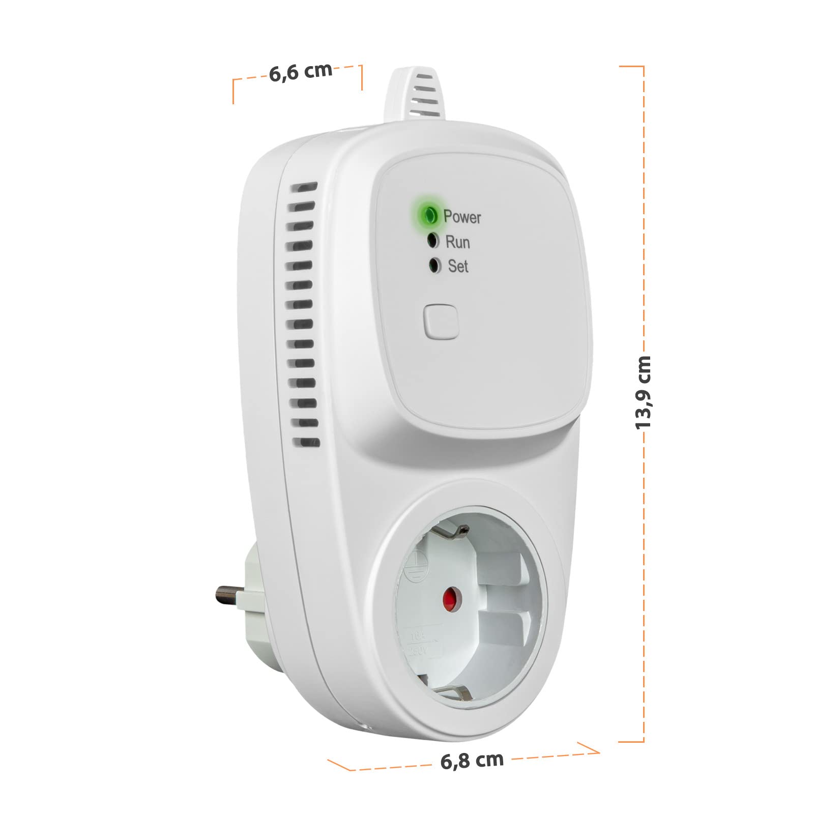 Kit thermostat sans fil 868 MHz / régulateur de pièce, émetteur avec piles (2 x AAA), application Tuya Smart pour smartphone et tablette