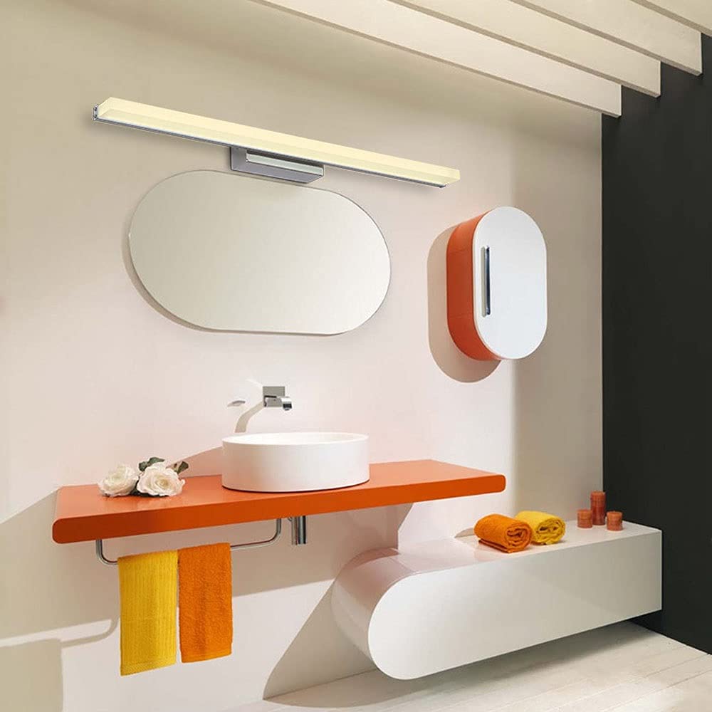 LED-Badezimmerspiegelleuchte 80 cm, 16 W, 1280 lm, modernes, warmes Weiß (3000 K), Wandleuchte für Waschtischunterschränke