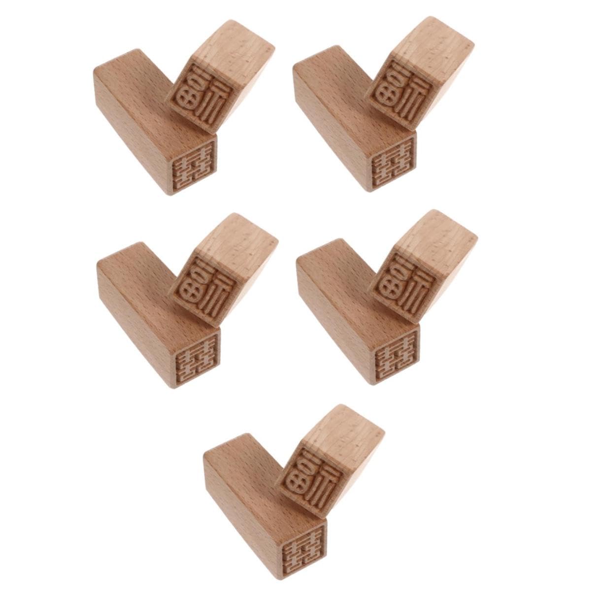 NUOBESTY 10piezas Molde De Pastel De Madera Sellos Creativos Para Postres Sello De Repostería Para y Manualidades Para Tartas y Galletas