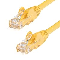 Startech.Com Cavo Patch Antigroviglio UTP Rj45 Cat6 Gigabit 15 M Giallo