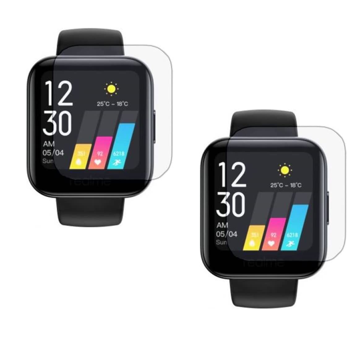 DVTECH� (Pack of 02 Protective Ultra Clear Smartwatch Screen Protector Compatible for Realme Watch 2 Pro (Not a Tempered glass)