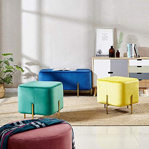 Velours ottoman haut de gamme avec piétement doré géométrique - 7