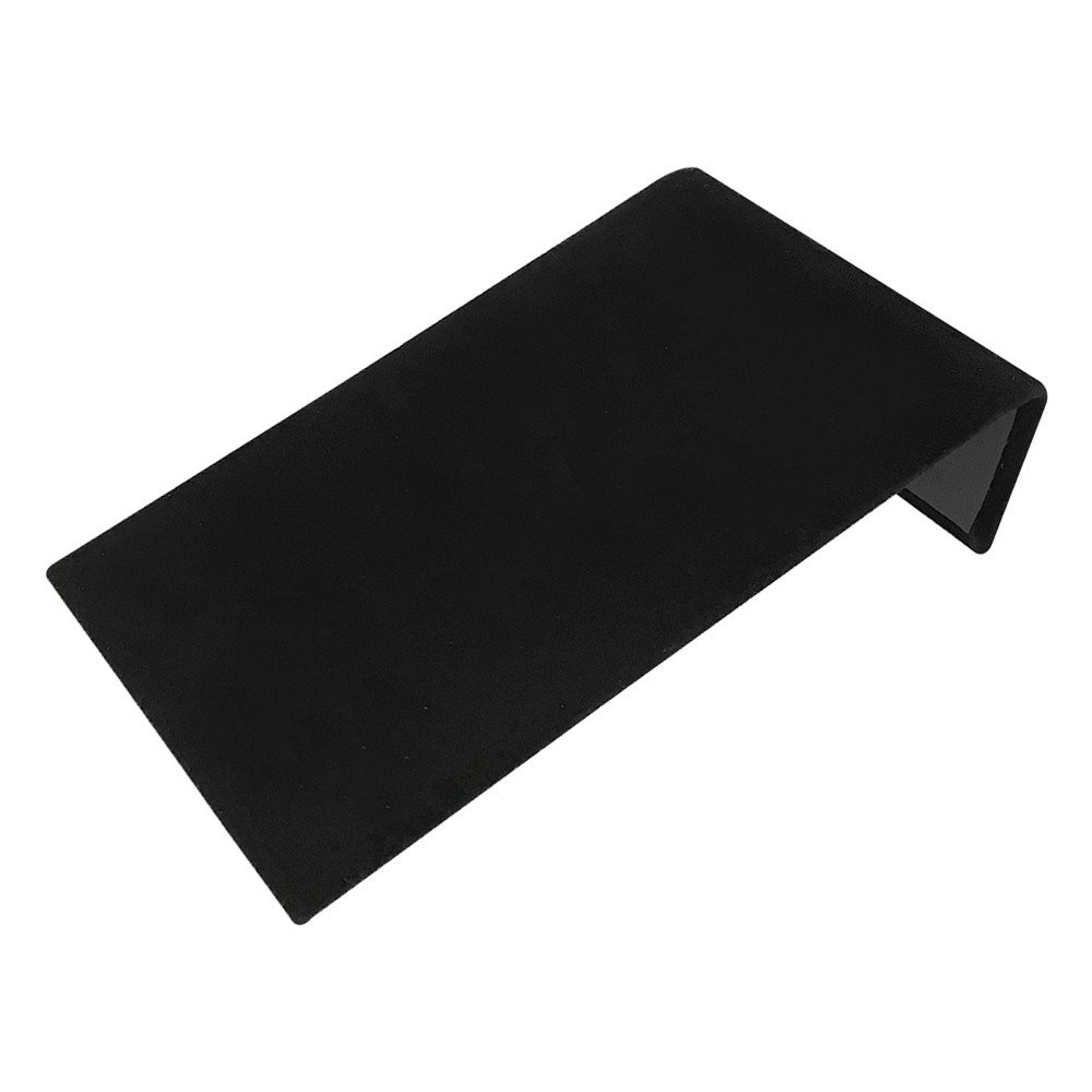 Prolinemax 8'' x 4-3/4'' Black Velvet Large Ramp Jewelry Necklace Display Holder Show Case