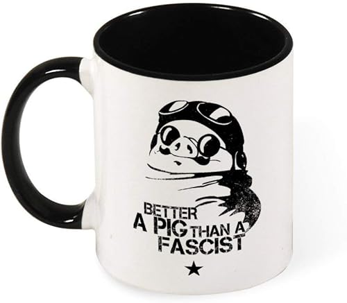 Apular Porco Rosso Che Guevara - Taza de café de cerámica, regalo para mujeres, niñas, esposa, mamá, abuela, taza de 11 onzas y 11 onzas