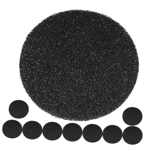 NIYANGLE 10 piezas Filtro de de Algodón para Cubo de Compost Paquete de Unidades Redondas Recortables para Purificación de Aire y Eliminación de Olores Cocina y Hogar