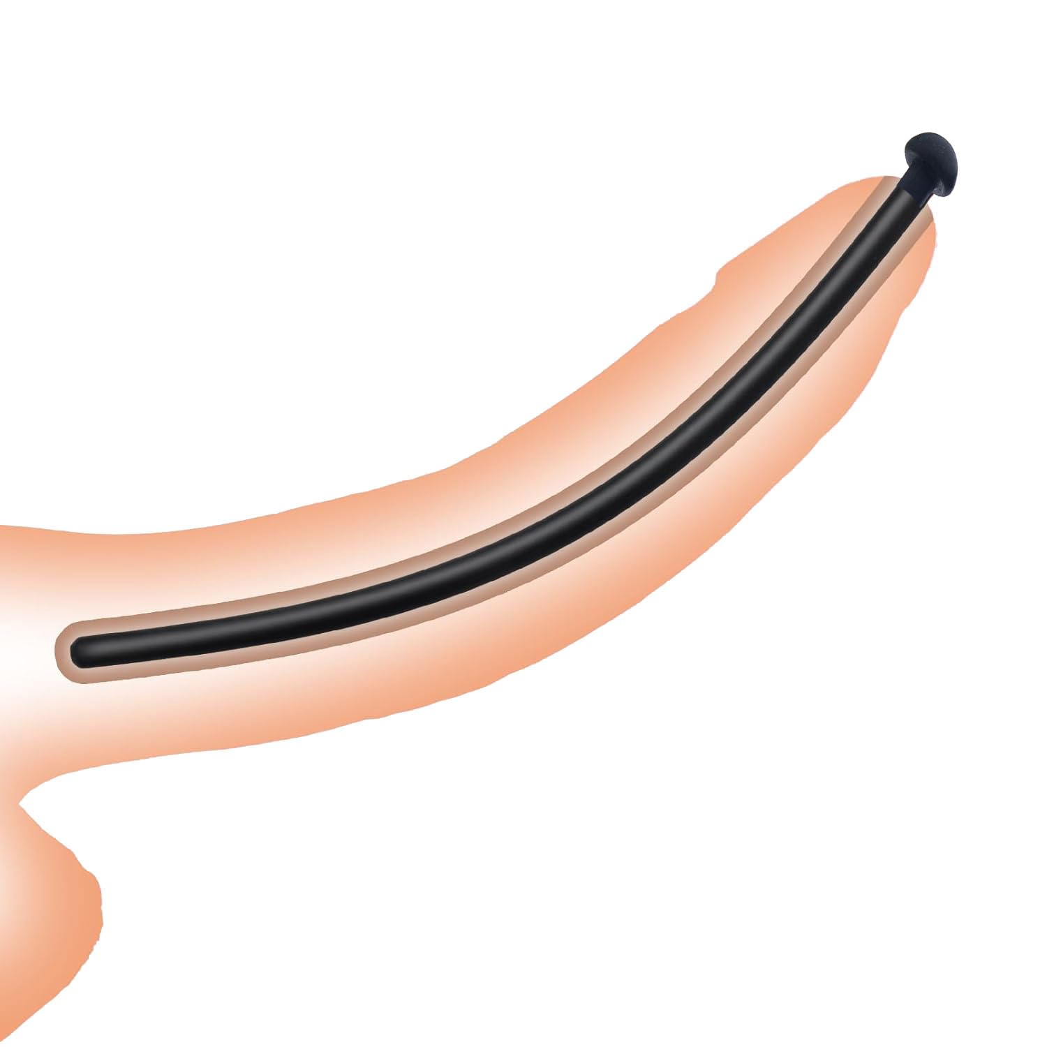 Silicone Sound Smooth Urethral Sound Penis Plug Catheter Plug Urethral Dilator Masturbation Rod Sex Urinary Dilator Urethra Sounding