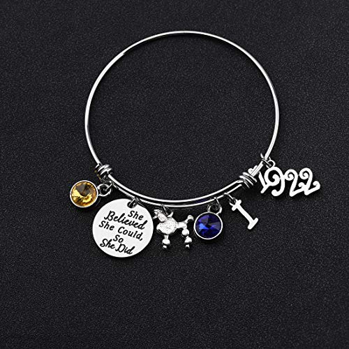 Image of CENWA Sorority Bracelet Sorority Gift She Believed She Could So She Did Graduation Gifts Sorority Jewelry(I)