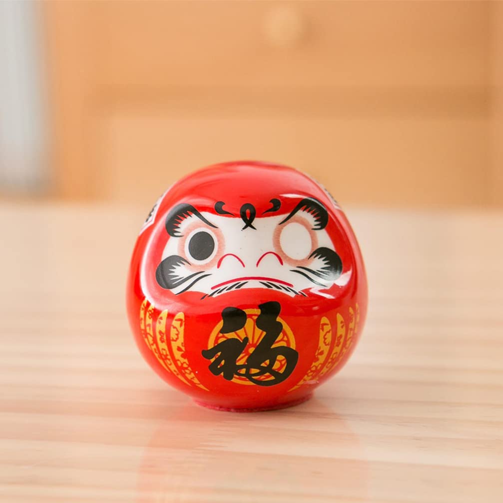 Mini Daruma Duo – Good Luck Charm 贅沢屋の Mini Daruma Duo – Good Luck Charm 置物