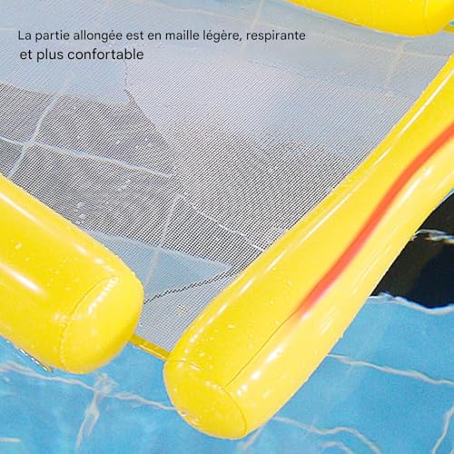 Hamac gonflable pour piscine pour soulager le dos dans l'eau