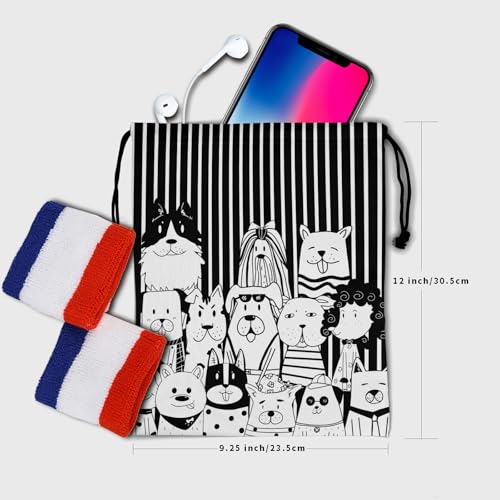 Image of Nerxy Pet Gymnastics Grip Bag Dog Cat Drawstring Grip Bags Puppy Shoe Bag Gym Storage Pouch