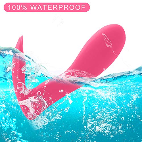 LC Dual End Rạbbịt Ðịldǒ Vibrạtọr Massager with USB Rechargeable Battery Wọmẹn Cọuplẹ Wireless Mini Mute Waterproof ạdult Tọys Massager Relieve Pain in Muscle Tissue (Pink)