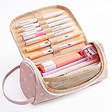 KALIDI Federmäppchen Unisex Große Kapazität Mäppchen Bleistifttasche Halter Stiftetasche Federtasche Stifthalter Stiftemappe Make-up Tasche mit HalterSchreibwaren Veranstalter für Schule & Büro Damen