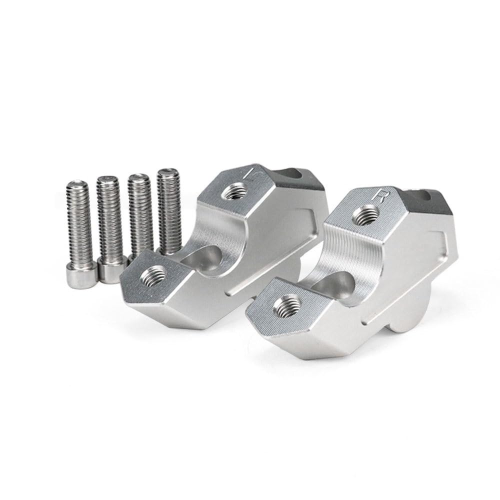 Riser Manubrio Moto Adatto Per BMW F800GS F800 F 800 GS 2023 2024 2025 Accessori Maniglia Bar Indietro Movimento Ascensore(Silver-No Logo)