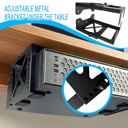 Soporte para computadora ajustable con gestión de cables para dormitorios pequeños 2