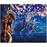 BESTZY Rapunzel Fotografie Hintergrund Geburtstag Party Dekorationen Mädchen Rapunzel Fotohintergrund Banner Prinzessin Tangled Hintergrund Fotoshoot Backdrop 125 x 80cm