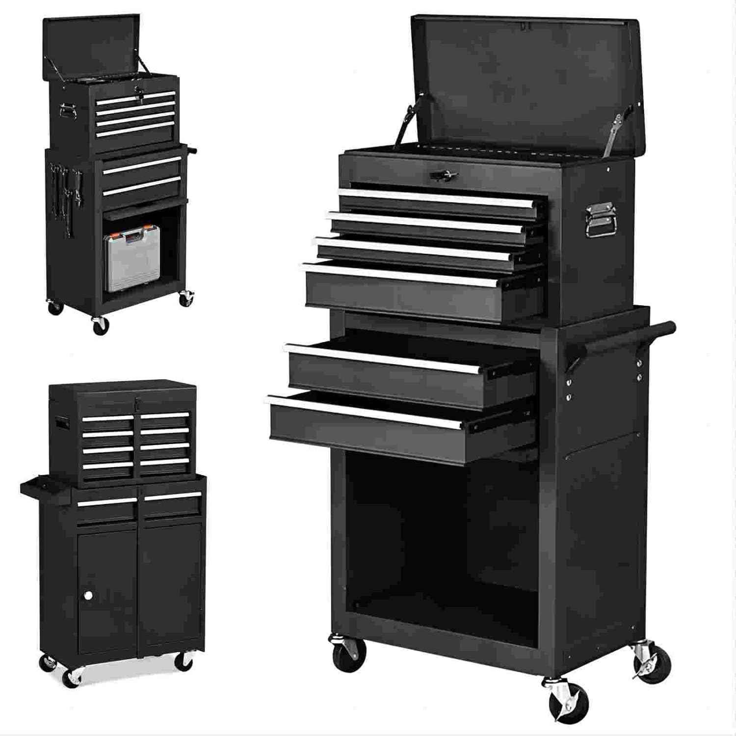 Xshelley Rolling Tool Chest, Rolling Tool Box with Wheels, Rolling Tool