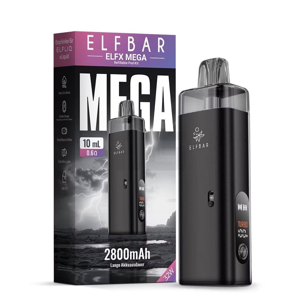 elfbar elfa master akku Elfbar ELFX MEGA - Basisgerät Pod System - 2800 mAh Akku