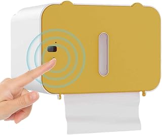 Titular da tampa da lenços,Suporte indução com tampa à prova d'água | Suporte para lenço inteligente para quarto banheiro doméstico, dispensador tampa assento Puchen