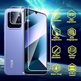 DXULWLM Folia ochronna do Xiaomi Poco C85 z ochroną aparatu, przezroczysta HD, twardość 9H, bez pęcherzyków powietrza, ochrona wyświetlacza do Xiaomi Poco C85, 3 + 2 sztuki