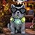 Pawatee Solar Garden Statues Dog with Succulent and LED Lights Birthday Gifts for Women Mom Grandma Solar Outdoor Decor for Patio Backyard Yard Lawn Decoration-Unique Housewarming Gifts