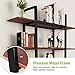 Tribesigns 5-Tier Bookshelf, Vintage Industrial Style Bookcase 72