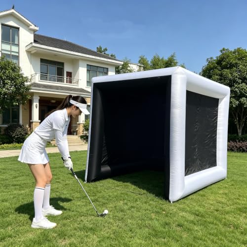 Jain Pro Inflatable Golf Simulator Tent Enclosure - Portable...
