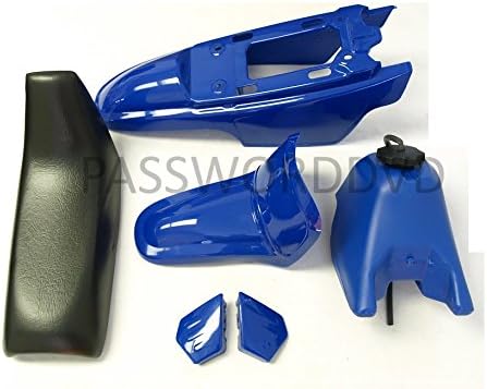 Miniatura 3 de Kit de cuerpo azul PW50, guardabarros de plástico, tanque de gas, placas laterales, kit de carenados para bicicletas compatible con PW50 PW 50