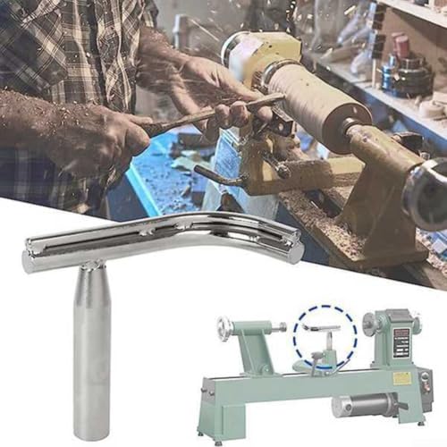 Soporte S-Curve para torno de madera de 18 cm con base de acero resistente 4