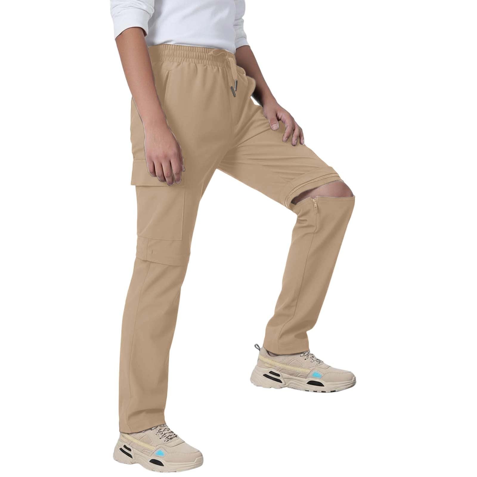 Generisch Pantalones convertibles de exterior para niños con piernas desmontables, ideales para senderismo, camping y aventuras en todas las condiciones climáticas