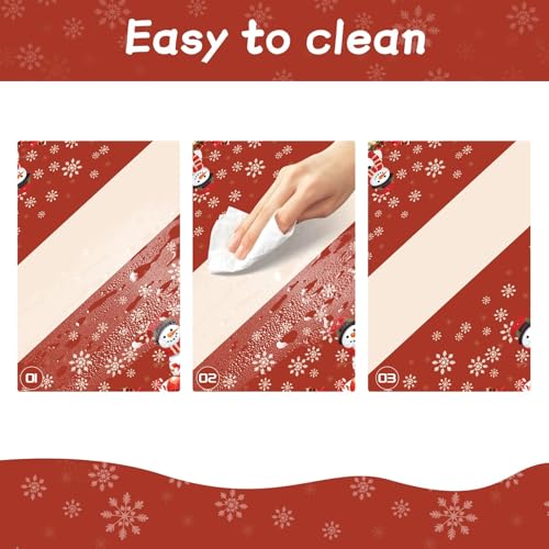 Image of Childom 3 Pack Christmas Tablecloths,Disposable Plastic Tablecloths 54 inch x 108 inch Christmas Decorations,Xmas Snowman Table Cloths for Party Supplies,Plastic Table Covers for Home,Dinner,Indoor or Outside