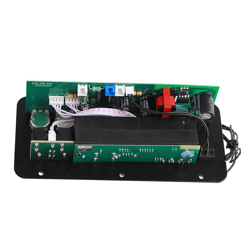 Carte d'amplificateur de voiture DC 220 V, 25,4 cm, module récepteur audio stéréo Bluetooth sans fil, microphone sans fil, pour modification d'amplificateur audio de haut-parleur à monter