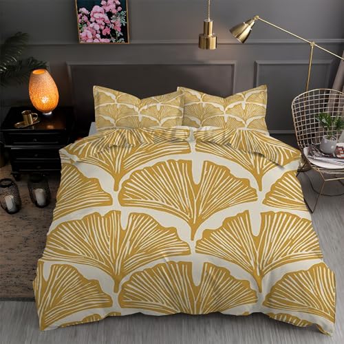 Housse de couette de qualité supérieure ginkgo 200x200 cm douce