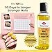 Bliss Kiss Simply Pure Body Oil, Hydrating Nail & Cuticle Oil | 4 oz Crisp Lemon Sugar Scent | Strengthens Nails, Softens Cuticles, Fast-Absorbing Jojoba Oil for Dry Skin, Hands, Feet, Elbows, & Body