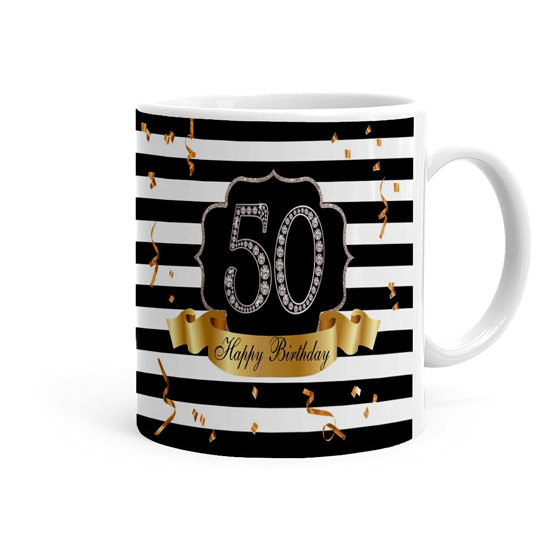 Khakee 50th Birthday Funny Quote Birthday Coffee Mug Gift Idea- Birthday Gift for Mens,Womens(PBD2107)