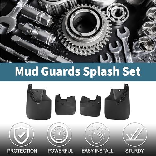 Image of Mud Flaps Splash Guards for Toyota Tundra 2010-2021 Front & Rear Mud Guards W /Mount Accessories