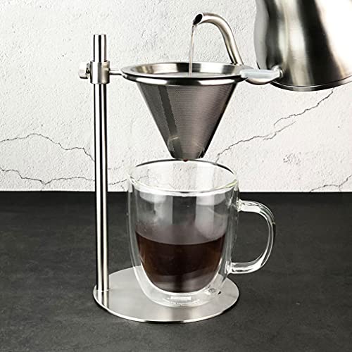 Cafetera de goteo ajustable de acero inoxidable miniatura 2