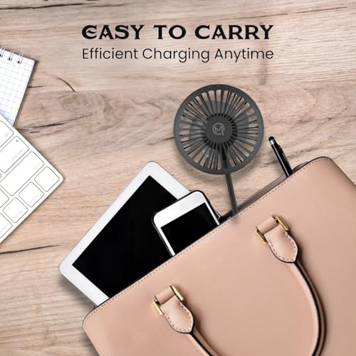 Image of Mobilla MCharge Aero | 15W Wireless Charger with Built-In Fan | Adjustable Fan Speed | F - Black