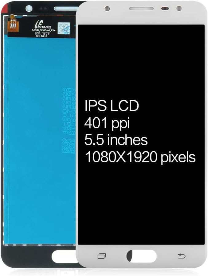 A-MIND for Samsung Galaxy J7 Prime G610 G610F G610M G610Y/DS G610F/DS G610M/DS 5.5inch Screen Replacement Touch Digitizer LCD Display Assembly Repair Kits with Screen Protector+Tools (White)