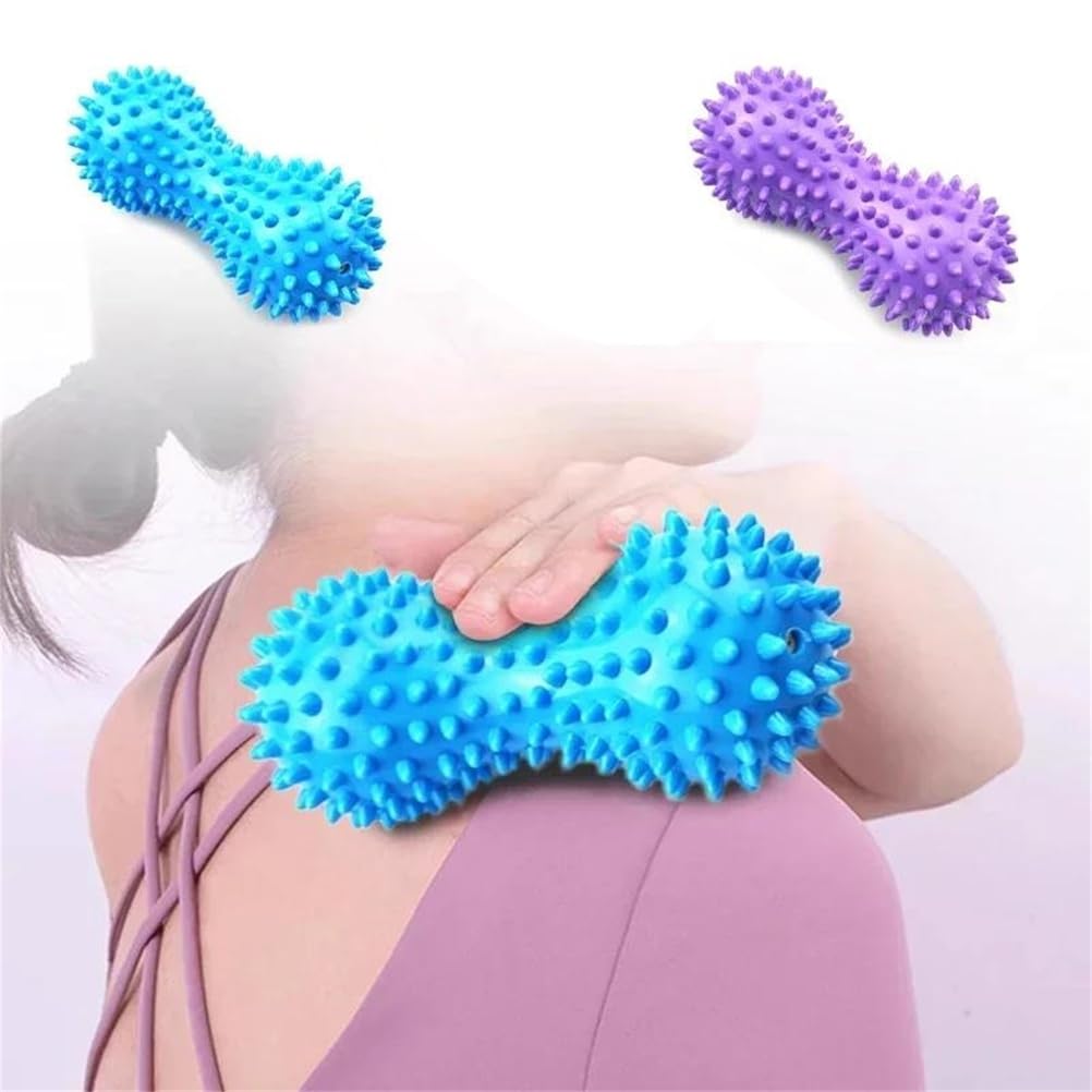 MAXLL 2-Piece Spiky Massage Ball Set – Hard Hedgehog Massage Balls for Myofascial Release, Trigger Point Therapy & Deep Tissue Relaxation