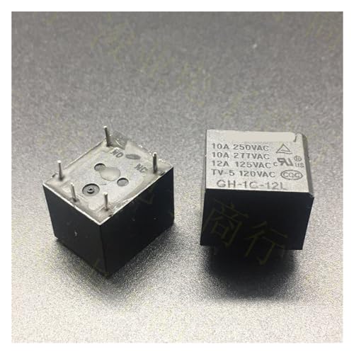 Relé GH-1C-24L de 10A con bobina de 24VDC para aislamiento eléctrico seguro
